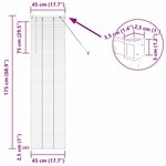 vidaXL Store de Fenêtre avec des rideaux Noir Aluminium