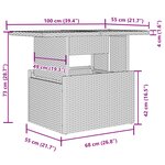 vidaXL Ensemble de canapé de jardin 9 Pièces Gris clair Poly Rattan