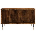vidaXL Table basse Chêne fumé 60x50x36 5 cm Bois d'ingénierie