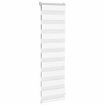 vidaXL Store zèbre blanc 45x100 cm largeur du tissu 40 9 cm polyester