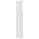 vidaXL Armoire de tête de lit Blanc brillant 180x19x103 5 cm