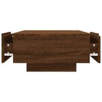 vidaXL Table basse Chêne marron 90x60x31 cm Bois d'ingénierie