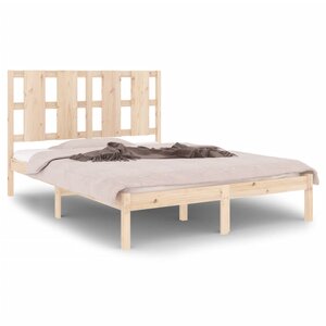 vidaXL Cadre de lit sans matelas 140x200 cm bois massif de pin