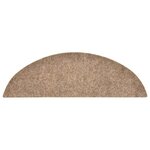 vidaXL Tapis autoadhésifs de marches 5 Pièces Crème 56x17x3 cm Aiguilleté