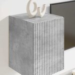 vidaXL Meuble TV mural 2 Pièces Béton 30 x 31 x 40 cm Bois d'ingénierie