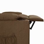 vidaXL Fauteuil Marron Tissu