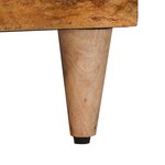 vidaXL Meuble TV Naturel 100 x 33 x 46 cm Bois de mangue massif