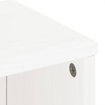 vidaXL Armoires latérales 5 Pièces ODDA blanc 40x24x79 cm bois massif pin