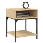vidaXL Tables de chevet 2 Pièces chêne sonoma 40x41x50 cm bois ingénierie