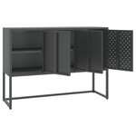 vidaXL Buffet Anthracite 105x35x75 cm Acier