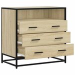vidaXL Commode chêne sonoma 70x41x70 cm bois d'ingénierie