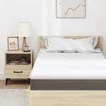 vidaXL Surmatelas Blanc 90 x 190 cm Tissu Jacquard