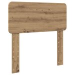 vidaXL Cadre de lit Chêne artisanal 100 x 200 cm Bois d'ingénierie