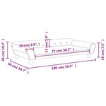 vidaXL Canapé pour enfants crème 100x50x26 cm velours
