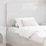 vidaXL Tête de lit Blanc Brillant 90 cm Bois d'ingénierie