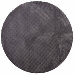 vidaXL Tapis de surface Rond HUARTE Anthracite Ø 120 CM Polyester