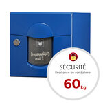 Boîte aux lettres soléa 1 porte bleu 5010 finition brillante