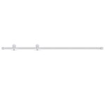 vidaXL Kit de quincaillerie de porte coulissante 183 cm Acier Blanc