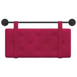 vidaXL Tête de lit suspendue Bordeaux Velours