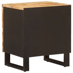 vidaXL Cabinet de chevet avec tiroir 2 Pièces Marron 40 x 33 x 46 cm