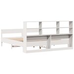 vidaXL Lit bibliothèque sans matelas blanc 180x200 cm bois pin massif