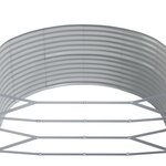 vidaXL Lit surélevé de jardin Gris 367x140x68cm Acier galvanisé