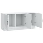 vidaXL Meuble TV Blanc 99 x 34 5 x 47 cm Bois d'ingénierie