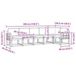 vidaXL Ensemble de canapés d'extérieur 6 pc Blanc et anthracite