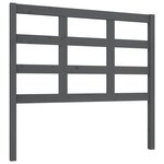 vidaXL Tête de lit Gris 105 5x4x100 cm Bois massif de pin