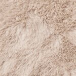 vidaXL Tapis en Fourrure Synthétique de Lapin Olite Taupe 140 x 200 cm