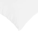 vidaXL Coussins de canapé 2 Pièces Blanc 50 x 50 cm tissu