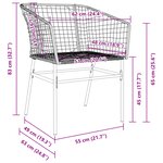 vidaXL Ensemble de salle à manger de jardin 7 pièces en poly rattan noir