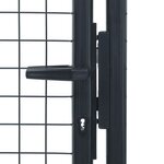 vidaXL Portail en maille de jardin Acier galvanisé 100 x 250 cm Gris