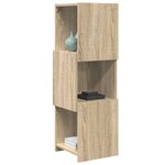 vidaXL Meuble d'angle Blanc 30 5x30x95cm Bois d'ingénierie
