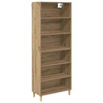 vidaXL Haut Armoire Chêne artisanal 69 5 x 32 5 x 180 cm