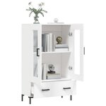 vidaXL Buffet haut blanc 69 5x31x115 cm bois d'ingénierie