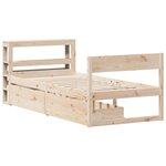 vidaXL Cadre de lit sans matelas 100x200 cm bois massif de pin