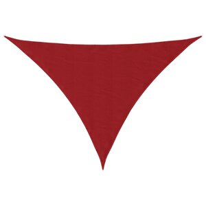 vidaXL Voile de parasol tissu oxford triangulaire 4x5x6 4 m rouge