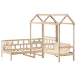 vidaXL Ensemble de lit de jour avec toit 90x190 cm bois de pin massif