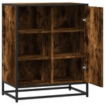 vidaXL Buffet chêne fumé 62x35x76 cm bois d'ingénierie