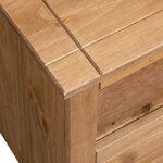 vidaXL Meuble TV d'angle 93x49x49 cm Pin solide Assortiment Panama