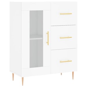 vidaXL Buffet blanc 69 5x34x90 cm bois d'ingénierie