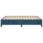 vidaXL Cadre de lit Bleu foncé 140x200 cm Velours
