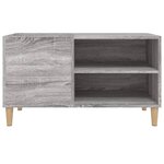 vidaXL Armoire à disques sonoma gris 84 5x38x48 cm bois d'ingénierie