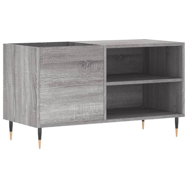 vidaXL Armoire à disques sonoma gris 85x38x48 cm bois d'ingénierie