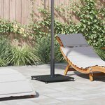 vidaXL Socles de parasol d'extérieur Noir 45 x 45 x 31 cm Acier