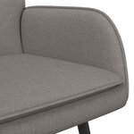vidaXL Sofa 2 places Taupe 115 x 61 x 87 cm Tissu