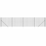 vidaXL Clôture en treillis métallique et ancrage anthracite 2 2x10 m