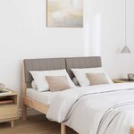 vidaXL Tête de lit capitonnée Taupe 120 cm Pin massif