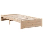 vidaXL Lit bibliothèque sans matelas 100x200 cm bois massif de pin